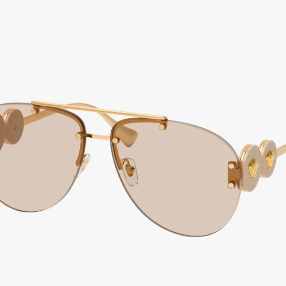 VERSACE 2250 Beige Sunglasses - Picture 2 of 7